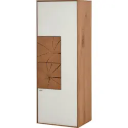 Hängeelement in Weiß, Eichefarben