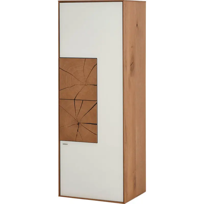 Hängeelement in Weiß, Eichefarben