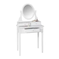Schminktisch in Weiß Kiefer