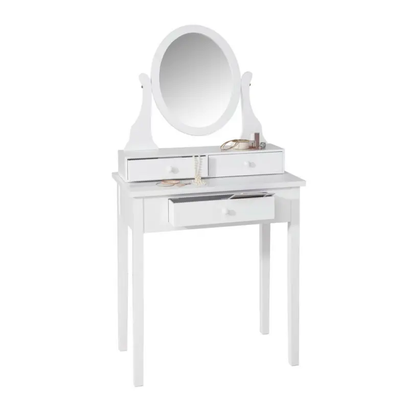 Schminktisch in Weiß Kiefer