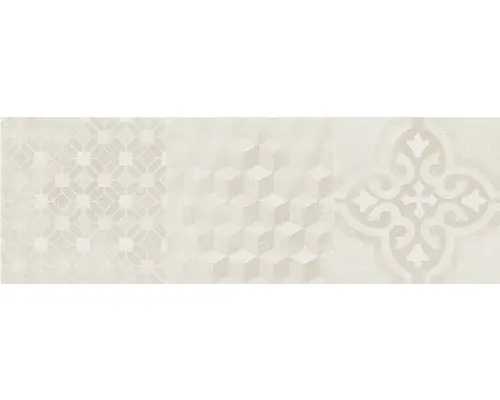 Keramik Dekorfliese Terra 25,0x75,0 cm beige matt