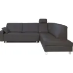 XXXLutz Lauterach - Ihr M&ouml;belhaus bei Bregenz Ecksofa in Echtleder Grau