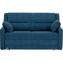 Schlafsofa in Flachgewebe Petrol