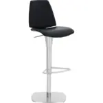 XXXLutz Lauterach - Ihr M&ouml;belhaus bei Bregenz Barhocker in Metall, Leder Schwarz, Edelstahlfarben