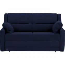 Schlafsofa in Flachgewebe Blau