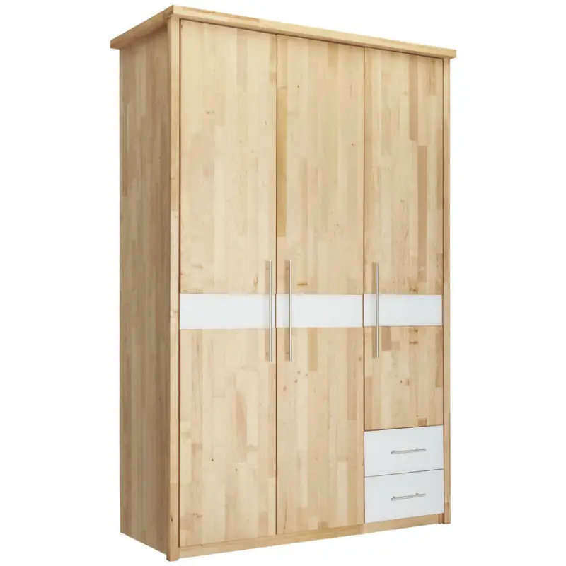 Drehtürenschrank in Weiß, Erlefarben