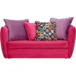 XXXLutz Lauterach - Ihr Möbelhaus bei Bregenz Jugend- UND Kindersofa in Mikrofaser Lila, Pink