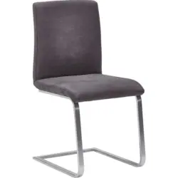 Schwingstuhl in Stahl Mikrofaser