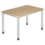 XXXLutz Lauterach - Ihr Möbelhaus bei Bregenz Schreibtisch 120/80/68 -76 cm in Silberfarben, Eichefarben