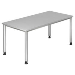 Schreibtisch 160/80/68-76 cm in Grau