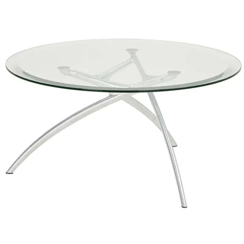 Couchtisch in Metall, Glas 90/90/44 cm