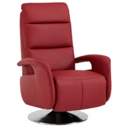 Relaxsessel in Leder Rot