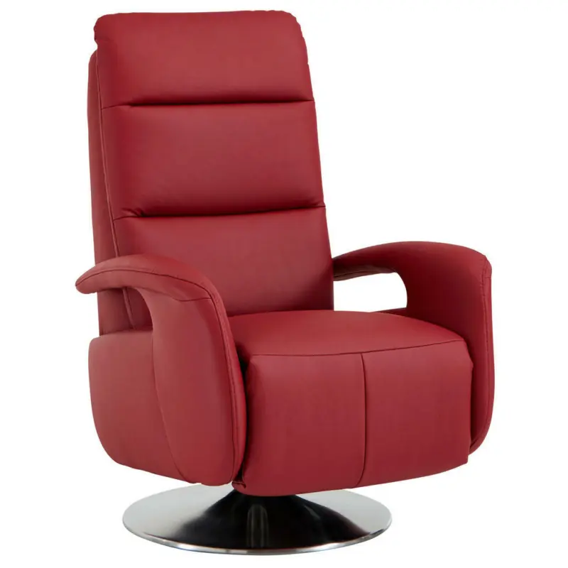 Relaxsessel in Leder Rot
