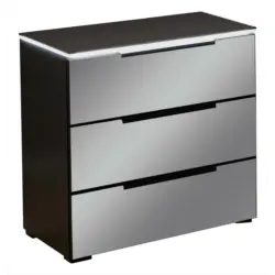 Nachtkästchen in Schwarz