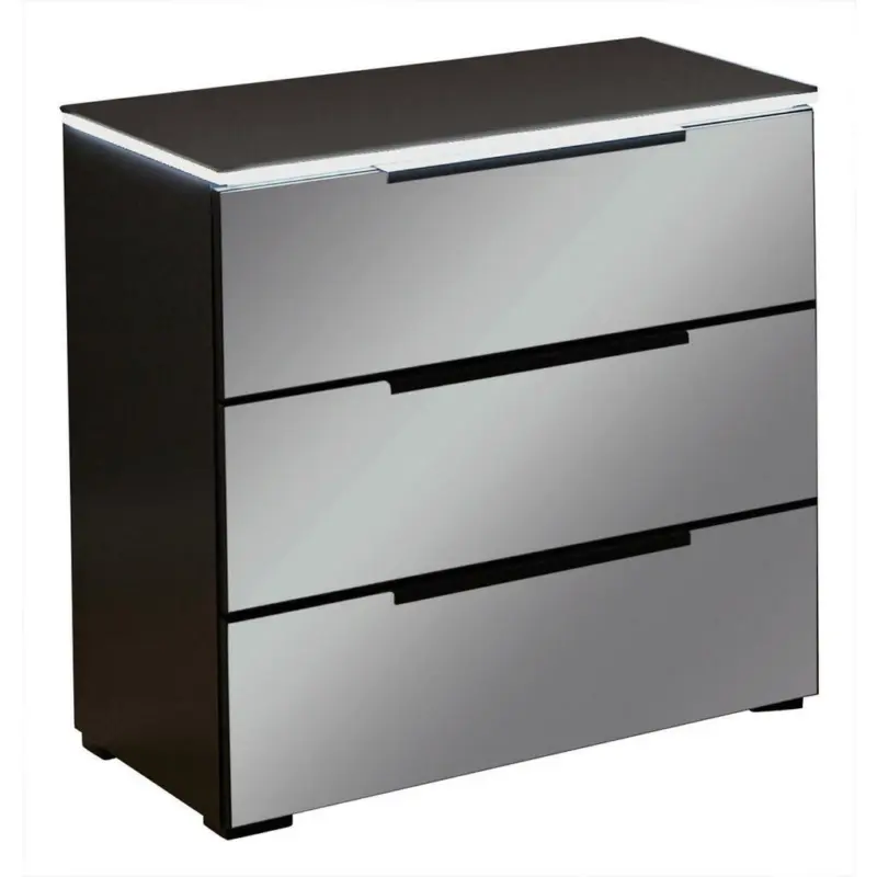 Nachtkästchen in Schwarz