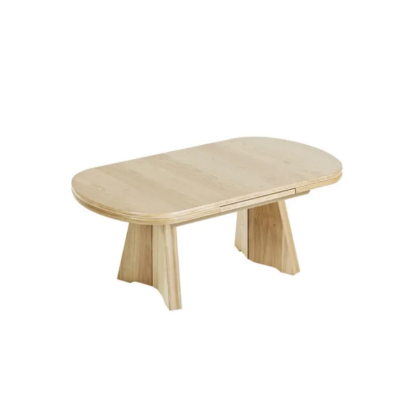Couchtisch in Holz, Metall, Holzwerkstoff 125-165,5/71/54-73 cm