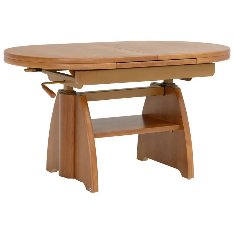 Couchtisch in Metall, Holzwerkstoff 110-130,5/65/56-75 cm