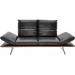 XXXLutz Lauterach - Ihr Möbelhaus bei Bregenz Zweisitzer-Sofa in Echtleder Schwarz