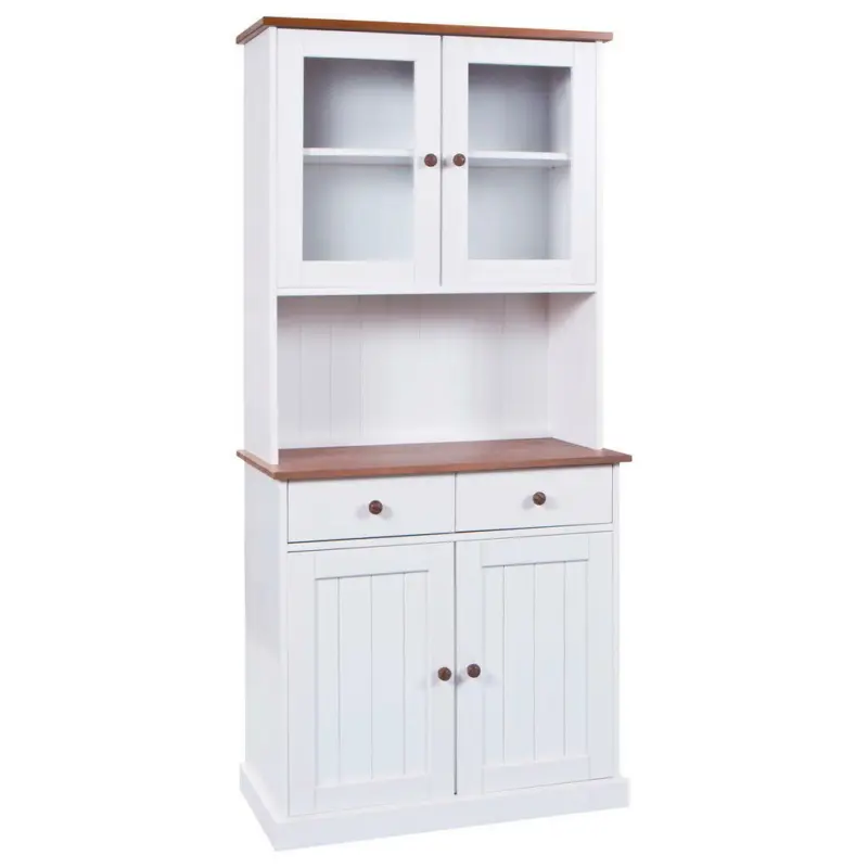 Kredenz in massiv Kiefer Weiß