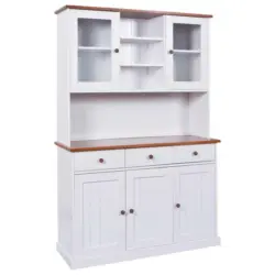 Kredenz in massiv Kiefer Weiß