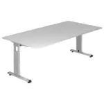 XXXLutz Lauterach - Ihr M&ouml;belhaus bei Bregenz Schreibtisch 200/100/65-85 cm in Grau