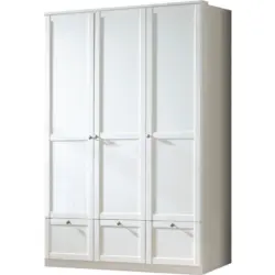 Drehtürenschrank in Weiß