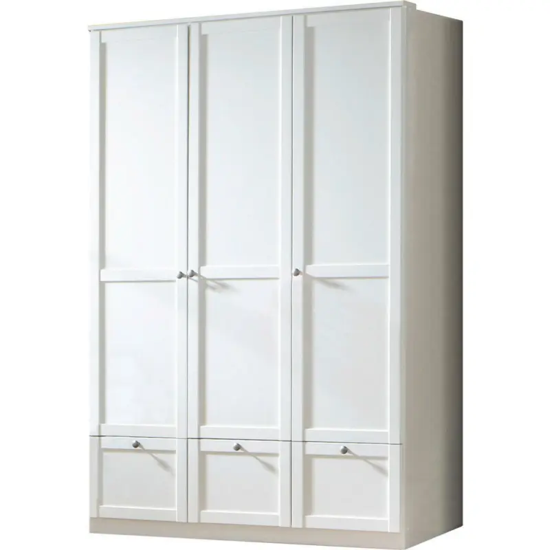 Drehtürenschrank in Weiß