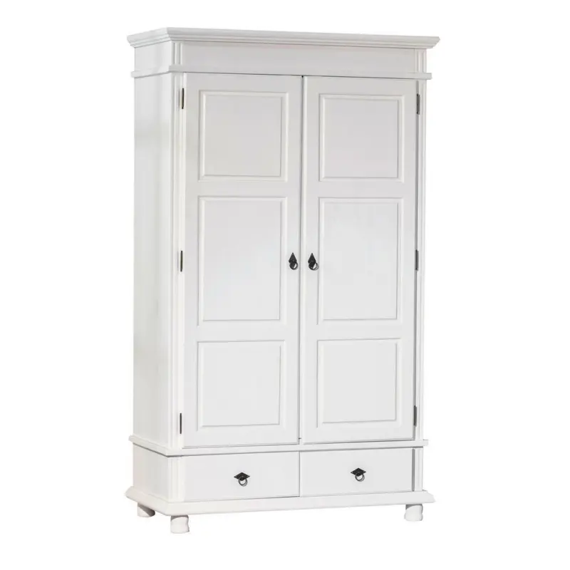 Drehtürenschrank in Weiß