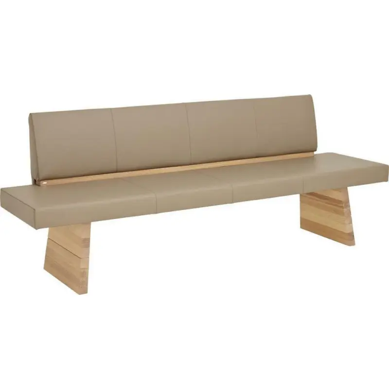 Sitzbank 260/88/59 cm in Eichefarben, Hellbraun