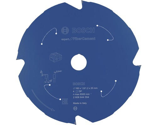 Kreissägeblatt Expert for Fiber Cement 160x1,8/1,2x20 mm Z4