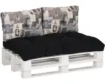 Hornbach Loungekissen-Set für Palettenmöbel beo® 120 x 80 cm 1x Sitzkissen 2x Rückenkissen beige/grau/schwarz