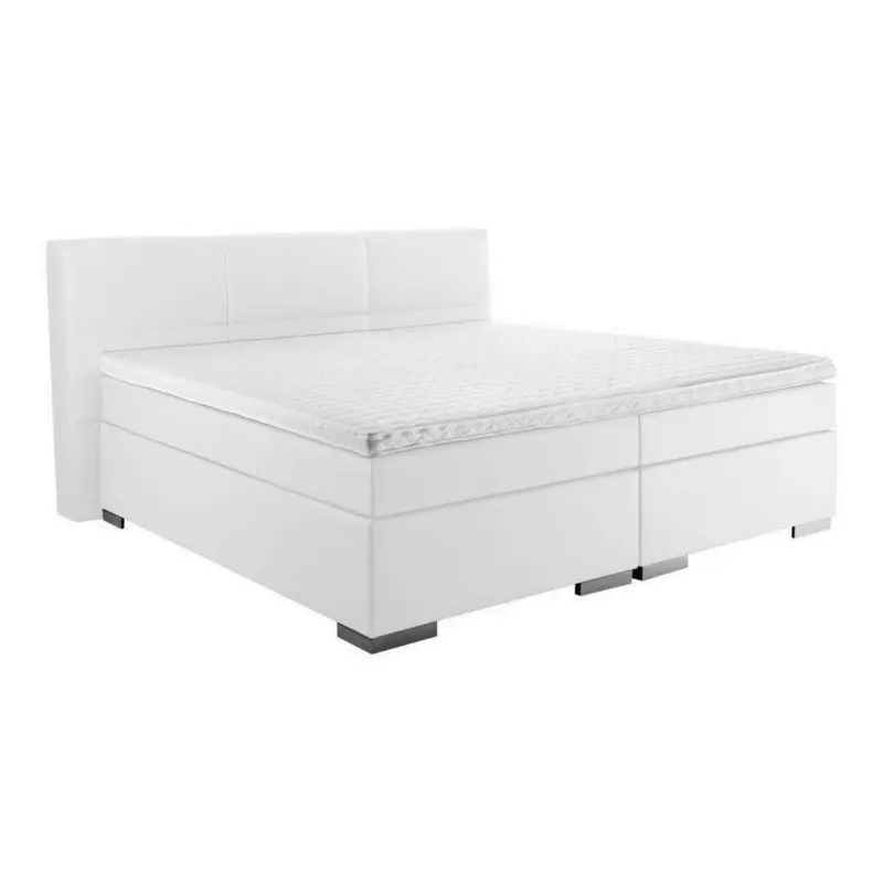Boxspringbett 160/200 cm in Weiß