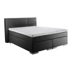 Boxspringbett 140/200 cm in Schwarz