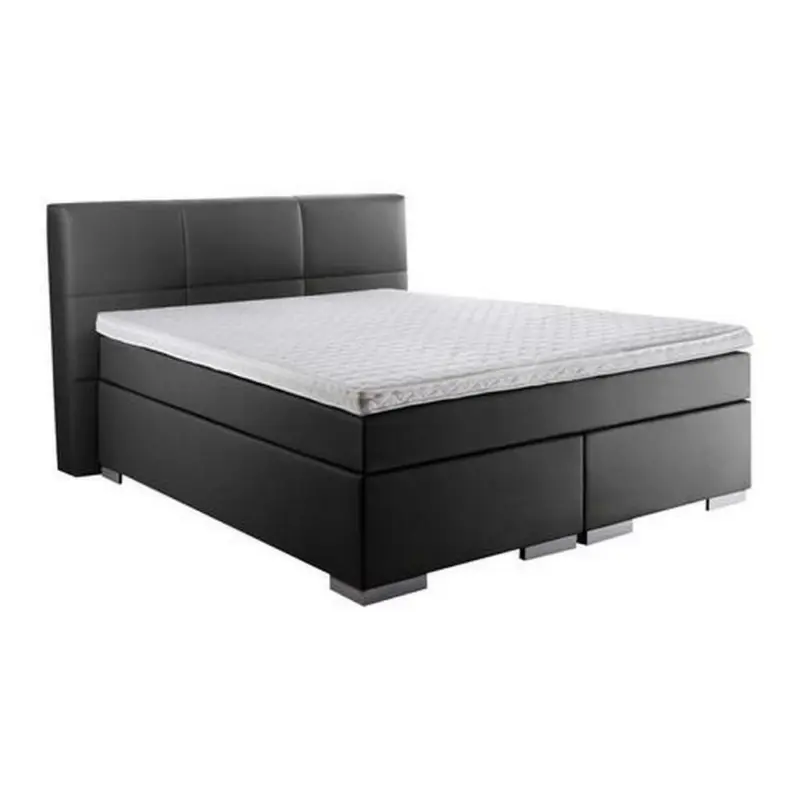 Boxspringbett 140/200 cm in Schwarz