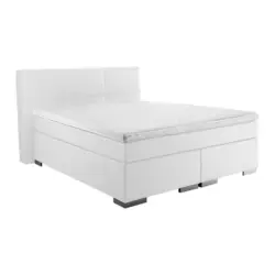 Boxspringbett 140/200 cm in Weiß