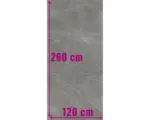 Hornbach Feinsteinzeug Bodenfliese Always 120,0x260,0 cm grau matt rektifiziert