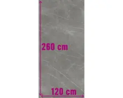 Feinsteinzeug Bodenfliese Always 120,0x260,0 cm grau matt rektifiziert