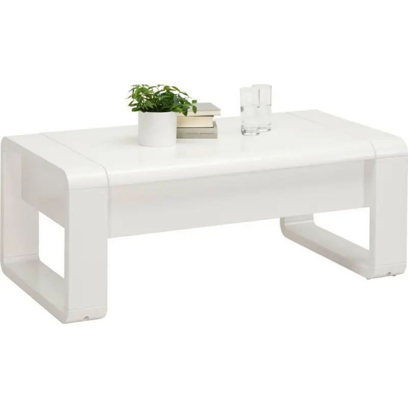 Couchtisch in Metall, Holzwerkstoff 115/60/45-71 cm