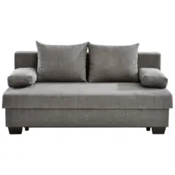 Schlafsofa in Flachgewebe Grau