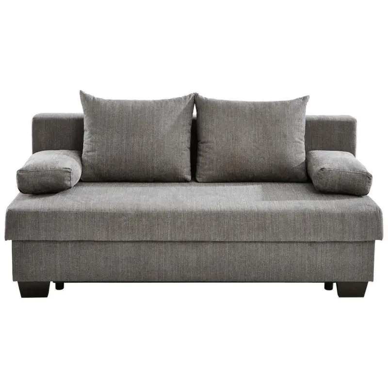 Schlafsofa in Flachgewebe Grau