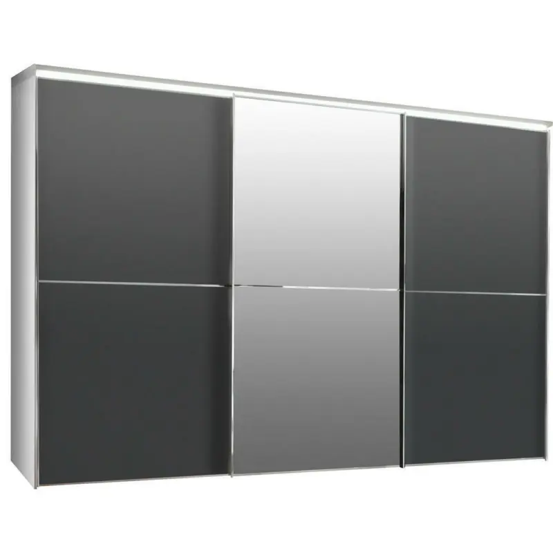 Schwebetürenschrank in Anthrazit