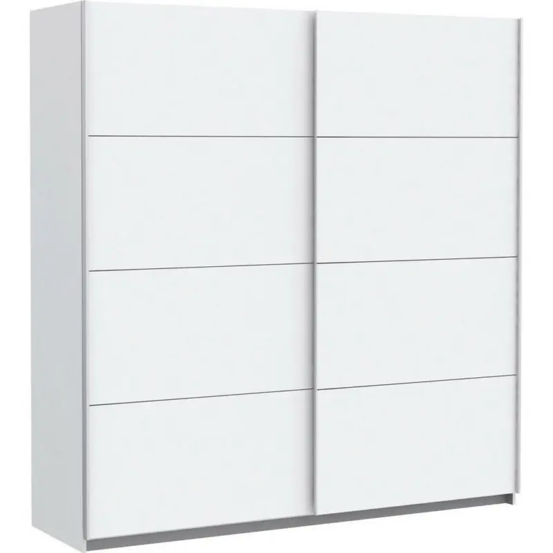 Schwebetürenschrank in Weiß