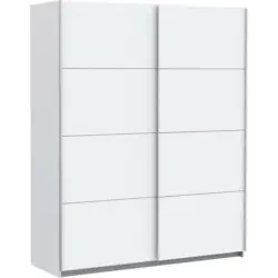 Schwebetürenschrank in Weiß