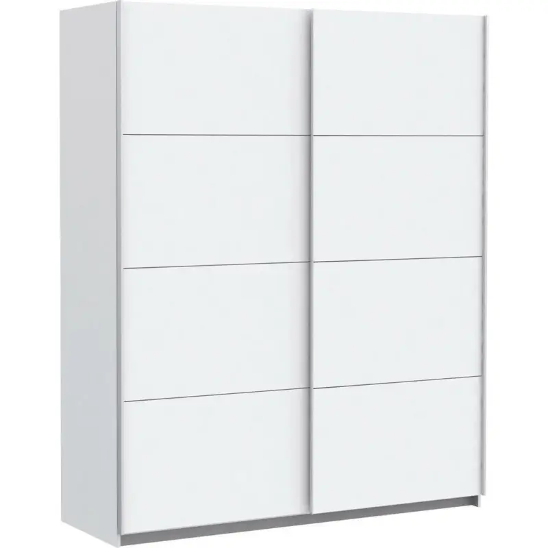 Schwebetürenschrank in Weiß