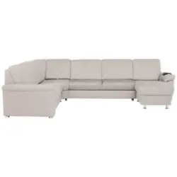 Wohnlandschaft in Flachgewebe Creme