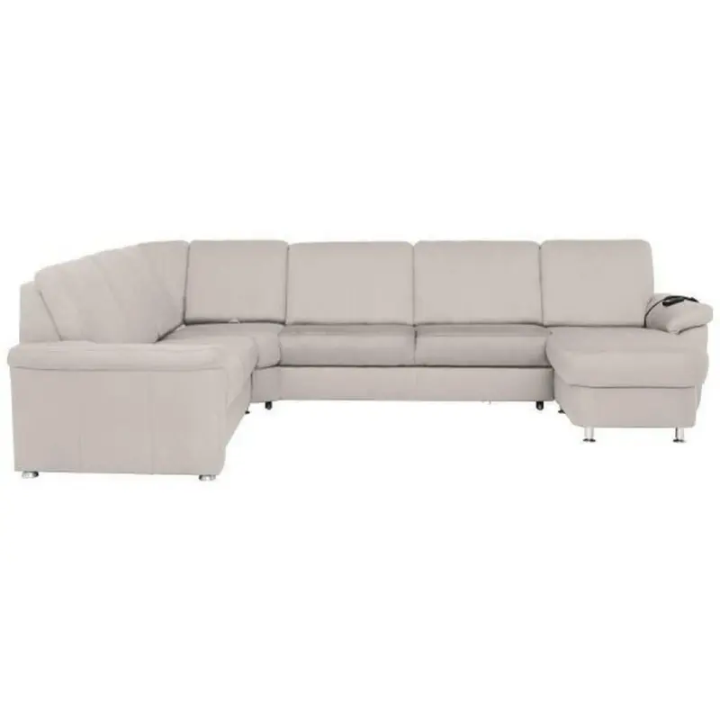 Wohnlandschaft in Flachgewebe Creme