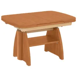Couchtisch in Metall, Holzwerkstoff 90-131/65/56-75 cm