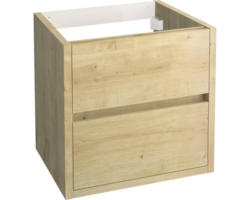 Waschbeckenunterschrank Allibert Sense 55x60x46 cm ohne Waschbecken eiche