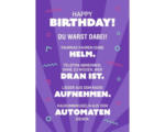 Hornbach PostkarteHappy Birthday! Du warst dabei! 10,5x14,8 cm