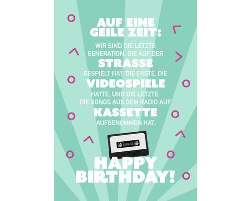 Postkarte Auf eine geile Zeit… Happy Birthday! 10,5x14,8 cm